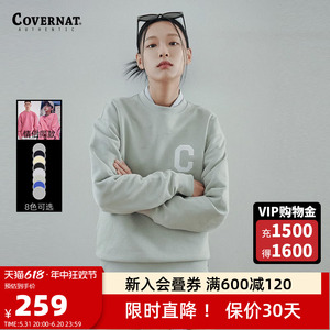 Covernat大C圆领卫衣情侣同款男女字母宽松套头卫衣CO0000CR01