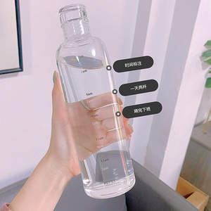 玻璃水杯女款ins风高级感精致2021新款潮喝水杯子大容量可装热水
