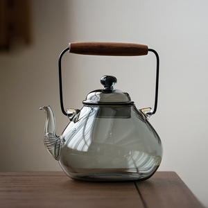 全玻璃煮水壶提梁壶沏茶烧水壶泡茶专用电陶炉煮茶壶耐高温可明火