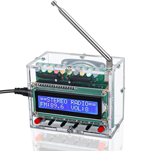 51单片机RDA5807数字收音机组装diy套件调频液晶显示 带电平指示