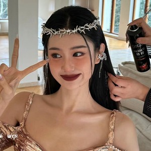 2024新款韩式皇冠发箍奢华百搭王冠新娘婚纱生日拍摄道具大气高级