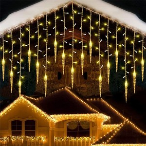 LED冰锥灯串圣诞树冰柱灯彩灯户外防水房间窗帘灯创意氛围装饰灯