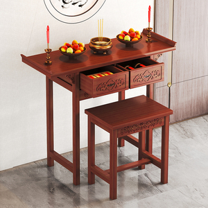 供桌香案家用新中式神台贡台桌条案佛龛香火桌案台佛桌供台玄关桌