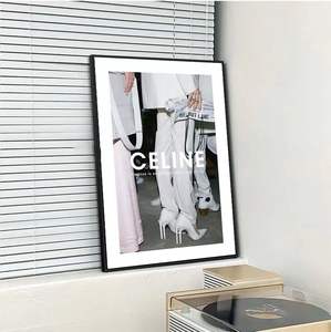 简约现代服装店装饰画黑白摄影艺术海报客厅沙发背景挂画拍照道具