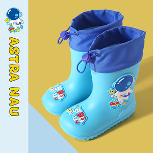 儿童雨鞋男童水靴幼童雨靴女童婴儿水鞋防滑防水加绒小朋友防水鞋