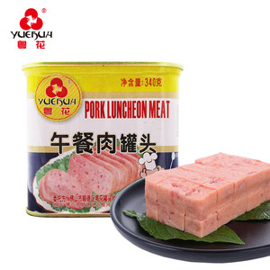 粤花午餐肉340g*3罐即食火锅料理午餐肉速食罐头