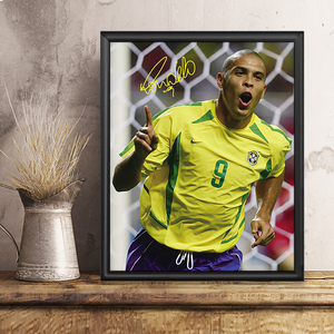 罗纳尔多签名海报相框摆件足球礼品大罗周边纪念品装饰画挂画手办