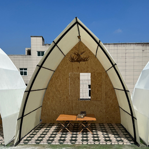 水麦网红户外船型野奢营地酒店帐篷餐饮天台餐厅帐篷露营民宿天幕