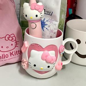 hellokitty刷牙杯可爱kt猫女生宿舍儿童漱口杯学生家用洗漱杯女孩