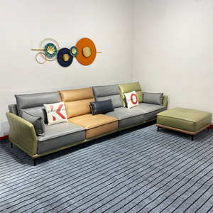 现代简约科技布沙发客厅轻奢意式极简小户型3.6米直排香河沙发
