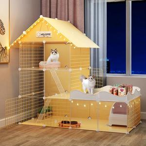 猫笼子家用室内别墅城堡超大自由空间猫咪用品猫舍猫屋猫窝一体柜