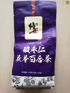 【修正】酸枣仁茯苓百合茶 袋装120g（4g*30包）代用茶 养生茶