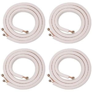 4Pcs 3Meter Air Conditioner Pair Coil Tube 1/4In 3/8In