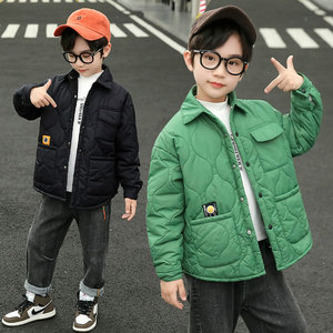 男童棉衣外套薄款2022新款韩版男孩小棉袄内胆修身大童薄棉外套