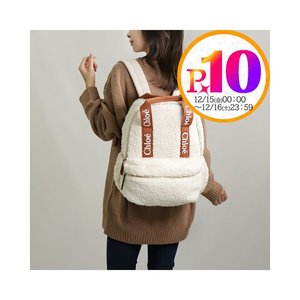 日本直邮CHLOE 包帆布背包背包儿童孩子 C10322 148 象牙白色背包
