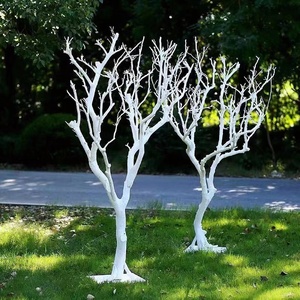 干树枝造景白色许愿树室内庭院造型树枯树装饰树干白树干树枝摄影