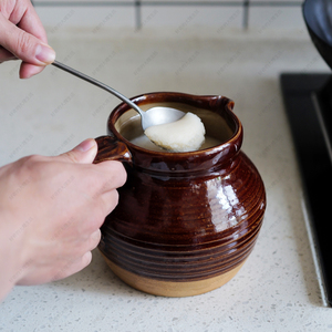 云南土陶罐子 老式猪油罐带盖子油罐 复古质朴陶瓷油壶中式厨房