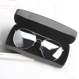 厂家直销V牌黑色眼镜盒 男士墨镜盒太阳眼镜盒 可印