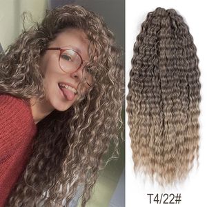 Noble Curl Hair Water Wave Twist Crochet Hair Ombre Blonde 2