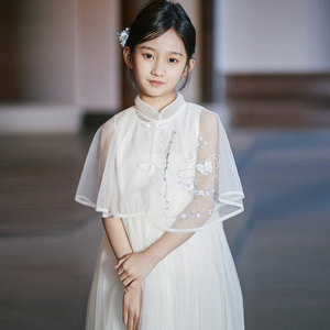 多多一上童装女童汉服连衣裙新中式夏装2024新款洋气小女孩公主裙