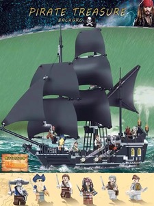 乐高官方旗舰店加勒比海盗船模型黑珍珠号帆船安妮女王拼装积木玩