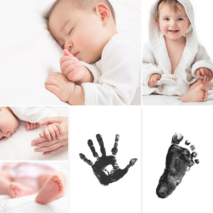 Newborn Baby Footprints Handprint Ink Pads Kits for DIY Phot