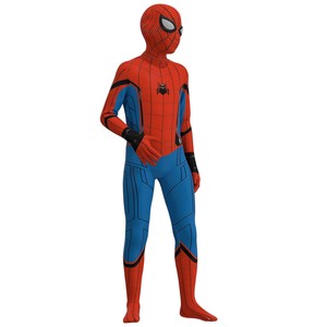 英雄归来连体衣小男孩童蜘蛛图案的衣服大成人服装衣蜘蛛侠紧身衣