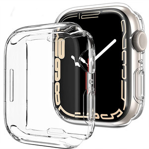适用iwatch  s8/s7/watch8/DTNO1/DT7保护套Apple配件苹果表壳透明壳膜一体软壳(全包) 华强北S8Ultra-(49mm)