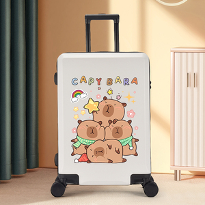 卡皮巴拉联名高颜值儿童行李拉杆箱20寸可登机旅行密码箱大容量女