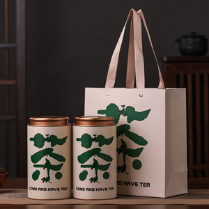 茶叶罐套装精美密封罐空礼盒便携茶叶空罐茶叶包装袋手提盒可定制