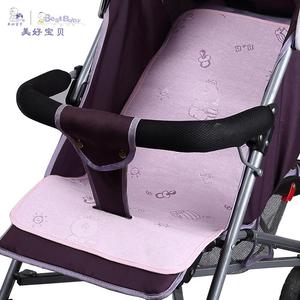 美好宝贝 儿童卡通冰丝透气童车凉席可折叠水洗防过敏 竹纤维凉席