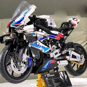 乐高摩托车积木宝玛M1000R川崎机车模型拼装男孩子高难度益智玩具