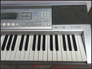 卡西欧CT-599二手电子琴 中文面板力度键盘带滑音USB SD卡 CT599