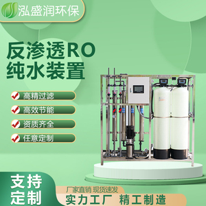 工业级纯净水制水设备净水处理系统全自动去离子水机RO反渗透设备