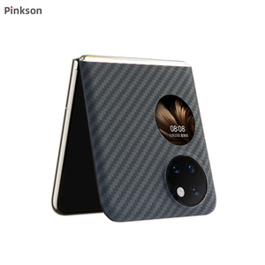 Pinkson适用于华为P50Pocket手机壳凯夫拉芳纶纤维碳纤维Pocket保护套防摔男女超薄限量外壳后盖全包折叠磨砂