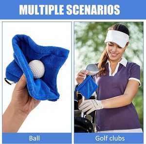 高尔夫球清洁毛巾 短款擦杆毛巾弹性吸水多功能擦杆布高尔夫用品