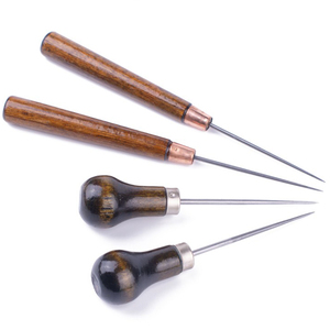 木柄锥子 缝纫锥子针钢针工具不锈钢打孔钩针勾针手工针锥细