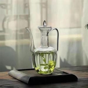 玻璃执壶仿宋贵妃泡茶器茶壶绿茶专用茶具点茶宋代耐高温水壶套装