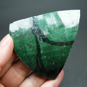 杭州出的  宋元时期磁州窑绿釉带黑彩罐片标本