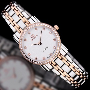 外贸瑞士手表女款时尚 精致小表盘超薄品牌女表 钢带新款女士手表