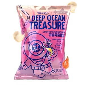 印尼啪啪通深海探索虾片220g蒜香味黑松露味薯片休闲零食大袋装