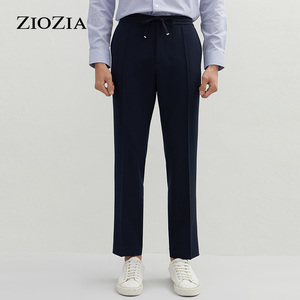 ZIOZIA春季弹性面料松紧带设计男士休闲直筒西裤ZPP11162J