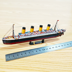 泰坦尼克号金属模型铁达尼3D立体拼图拼装船邮轮手工益智礼物玩具