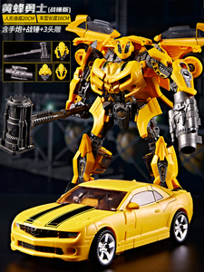 万代擎天之柱模型正版大黄蜂儿童机甲变形汽车金刚手办男孩玩具机
