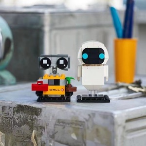 布鲁可益智机器人总动员拼装积木瓦力与伊娃儿童手办玩具男孩礼物