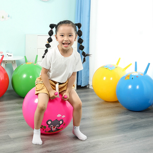 创意幼儿园羊角球儿童跳跳球加厚大号充气蹦蹦球感统训练运动器材