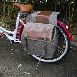 自行车驮包后置挂包户外骑行山地车摩托装备加厚帆布收纳包拖包