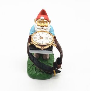 热销圣诞老人手表支架树脂工艺品摆件圣诞手表展示台家居桌面装饰