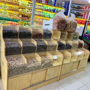 放粮食的柜子超市干果货架糖果零食散货架杂粮食品瓜子炒货展示架