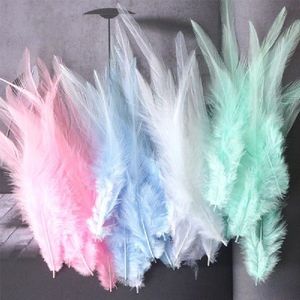 50pcs Colorful Simulation Chicken Feather Fake Feathers